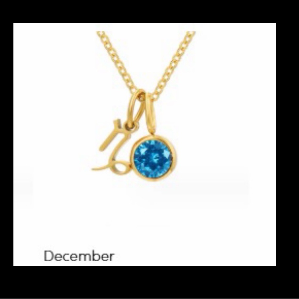 Beautiful Earth Astria Zodiac Birthstone Necklace - Sagittarius